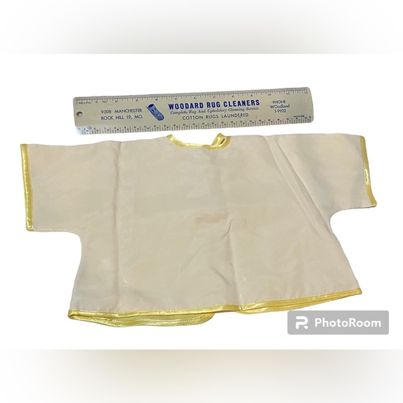 Vintage Hand Embroidered “Satin” Infants Layette Jacket with Teddy Bears - Picture 2 of 7